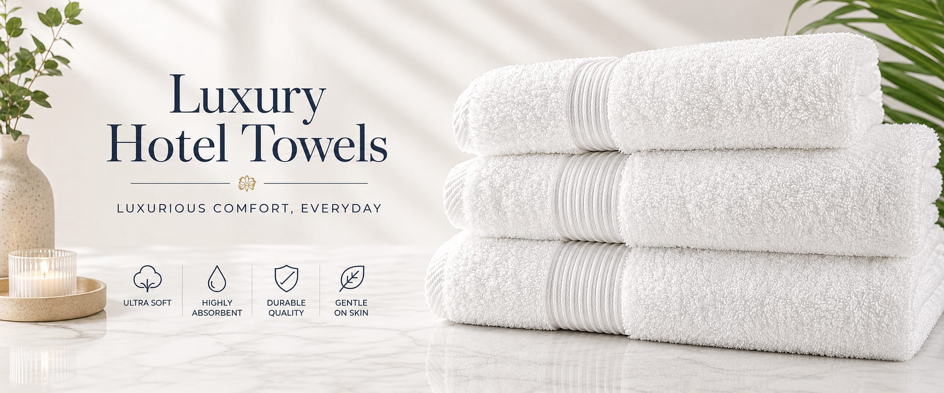 Towels bale on the table