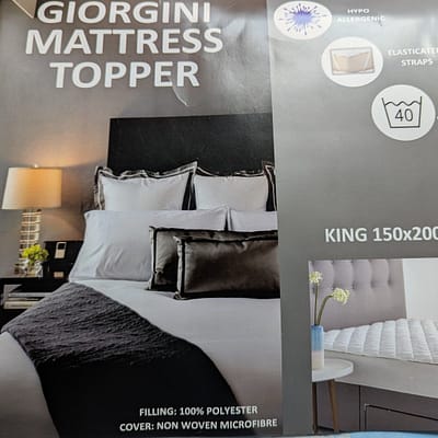 King Size Mattress Topper 150 x 200 cm