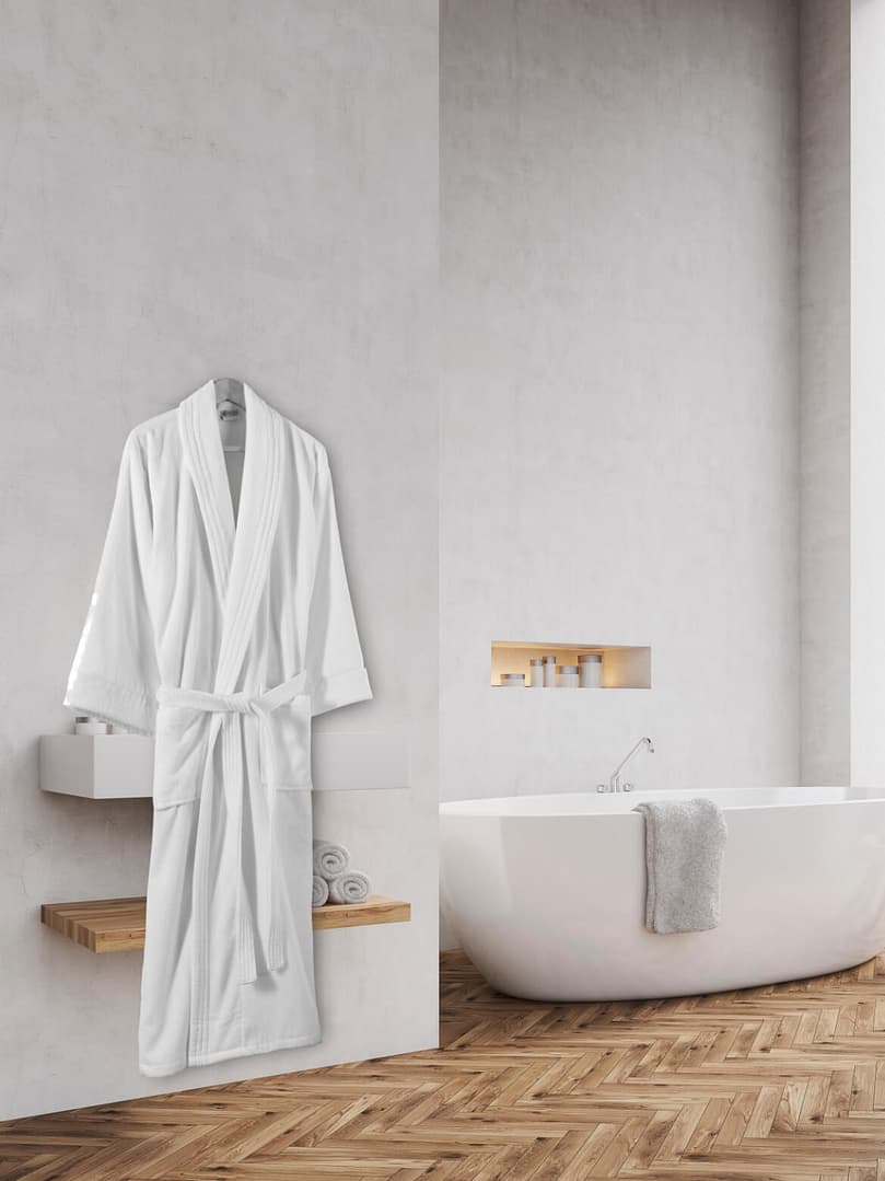Majestic Velour Bathrobes-A